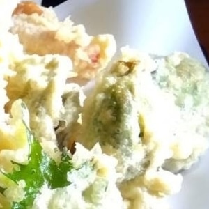 炭酸水でサクサク♪野菜の天ぷら✧˖°